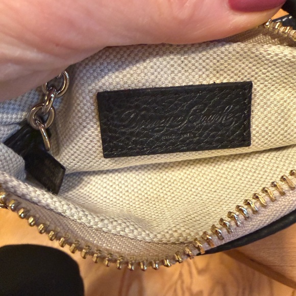 Dooney & Bourke Black Leather Wristlet in pebble black leather - Picture 3 of 11